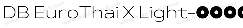 DB EuroThai X Light字体转换
